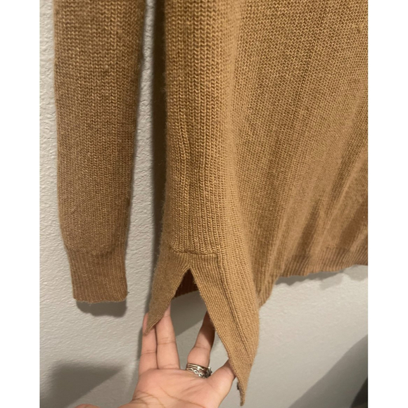 MADEWELL Warmlight Brown V-Neck Pullover Sweater - Picture 4 of 4